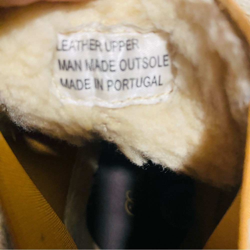NWOB Danessa Leather Suede Chelsea Lug Sole Boots Made in Portugal Size 38/7.5 - Picture 7 of 7